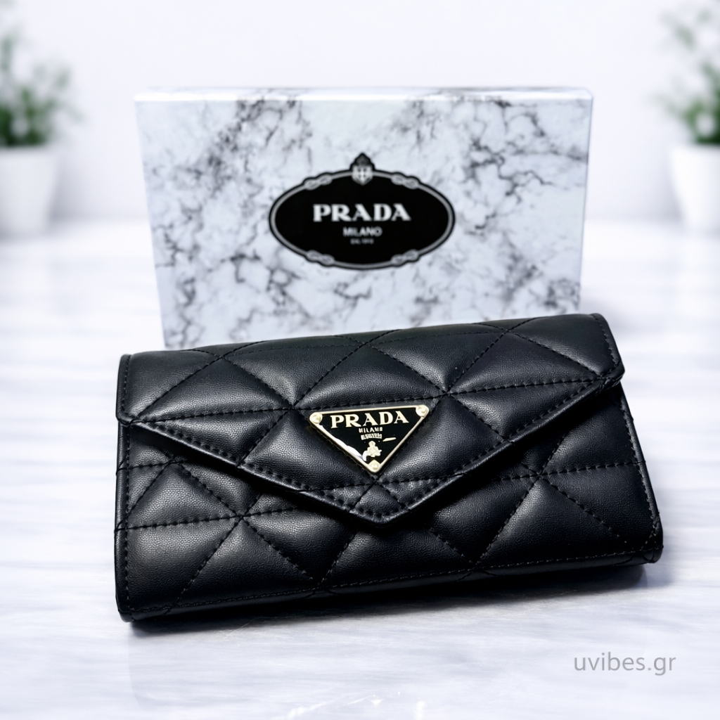 Πορτοφόλι Prada μαύρο 2026