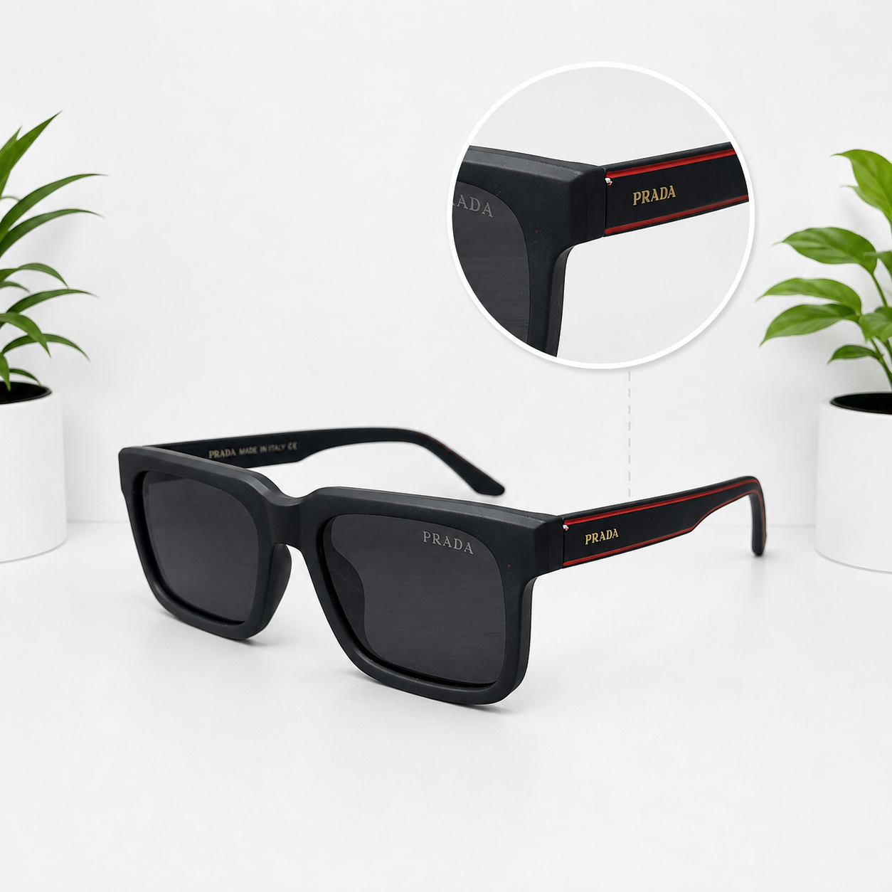Prada Black Red B-12