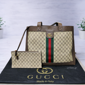 Gucci Ophidia GG Supreme Monogram Canvas Tote