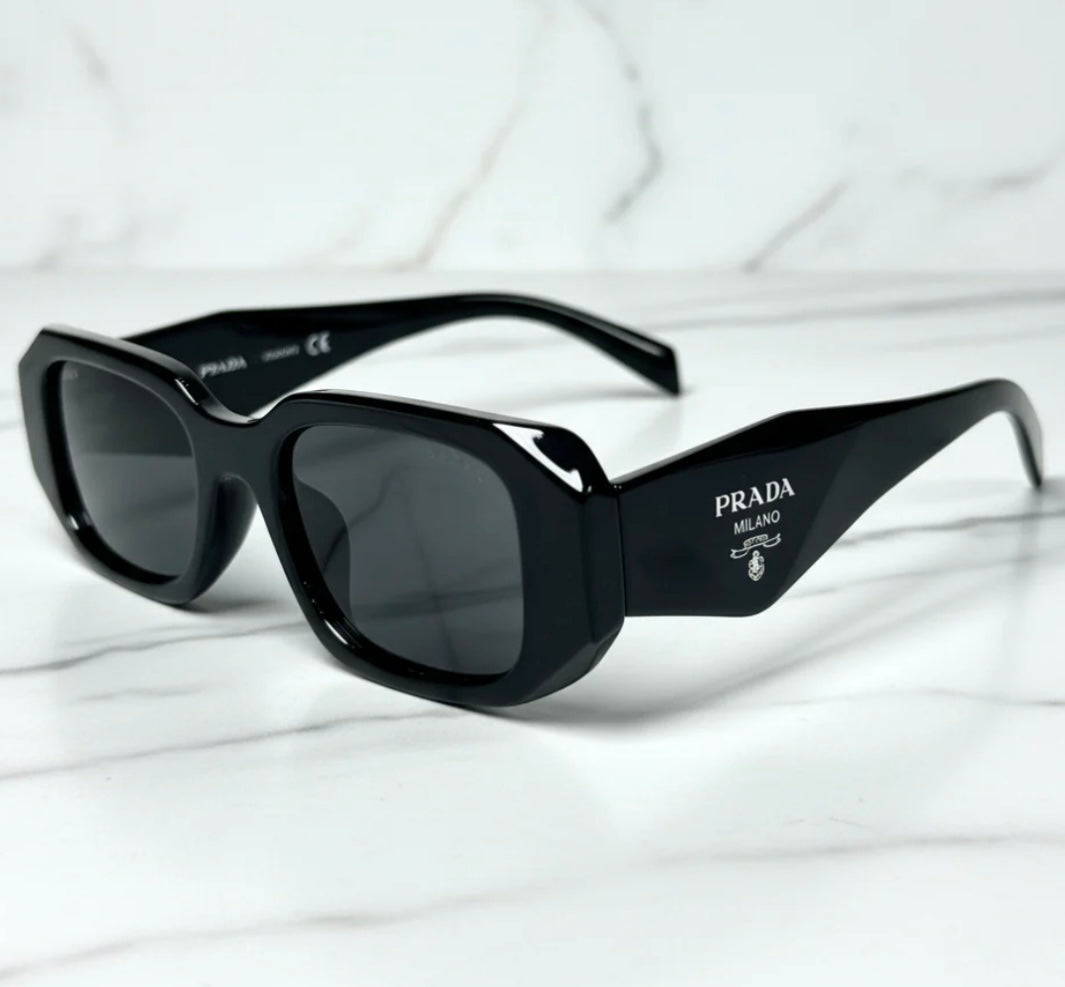 Prada Classic Black Silver U-72
